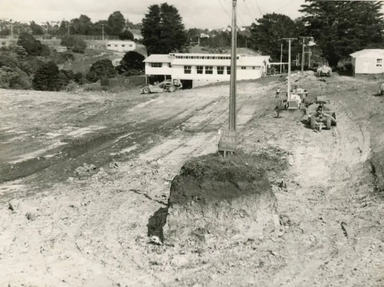 Recreation Drive construction for Birkenhead Rugby Club and Birkenhead RSA Hall.
