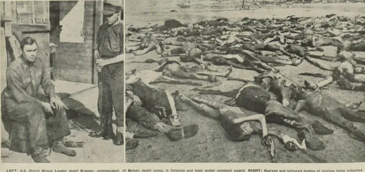 Horrific pictures from Bergen Belsen concentration camp