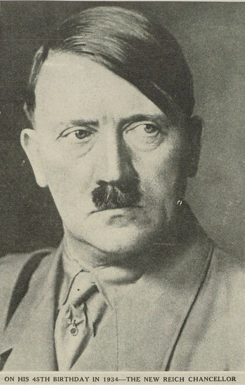 Hitler on his 45th birthday in 1934 - the new Reich Chancellor