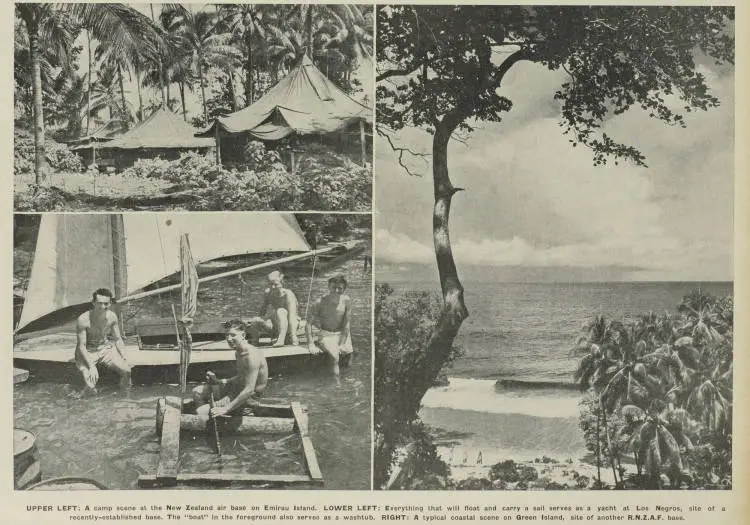 Base scenes in the Pacific