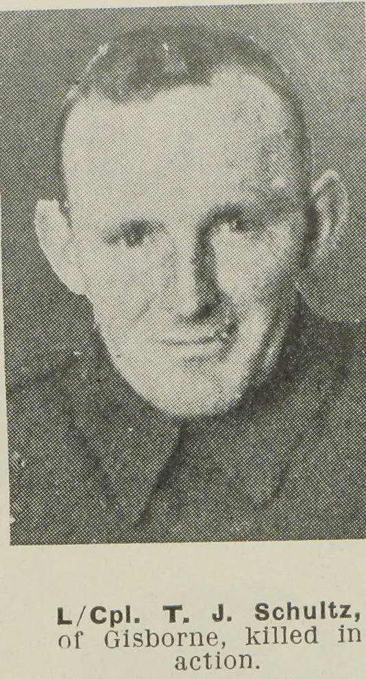 Lance-Corporal T. J. Schultz, of Gisborne, killed in action