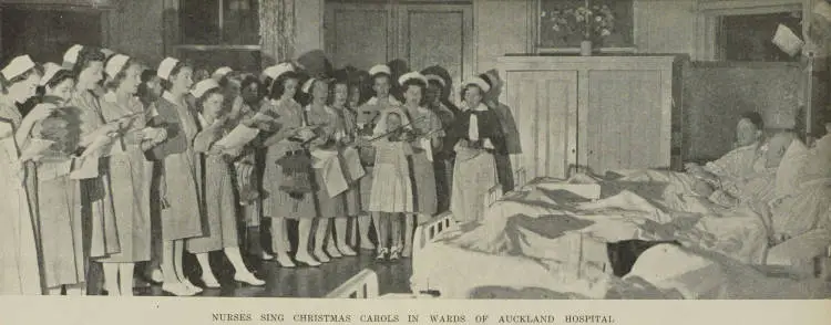 Nurses sing Christmas carols in wards of Auckland Hospital