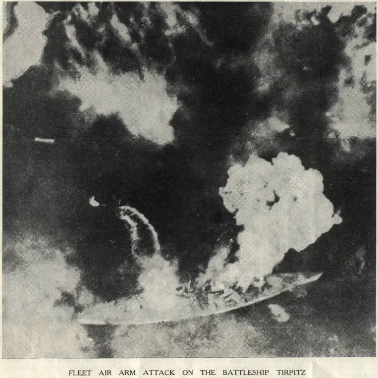 Fleet Air Arm attack on the battleship Tirpitz