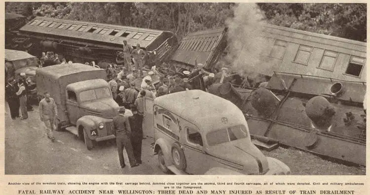 Fatal railway accident near Wellington