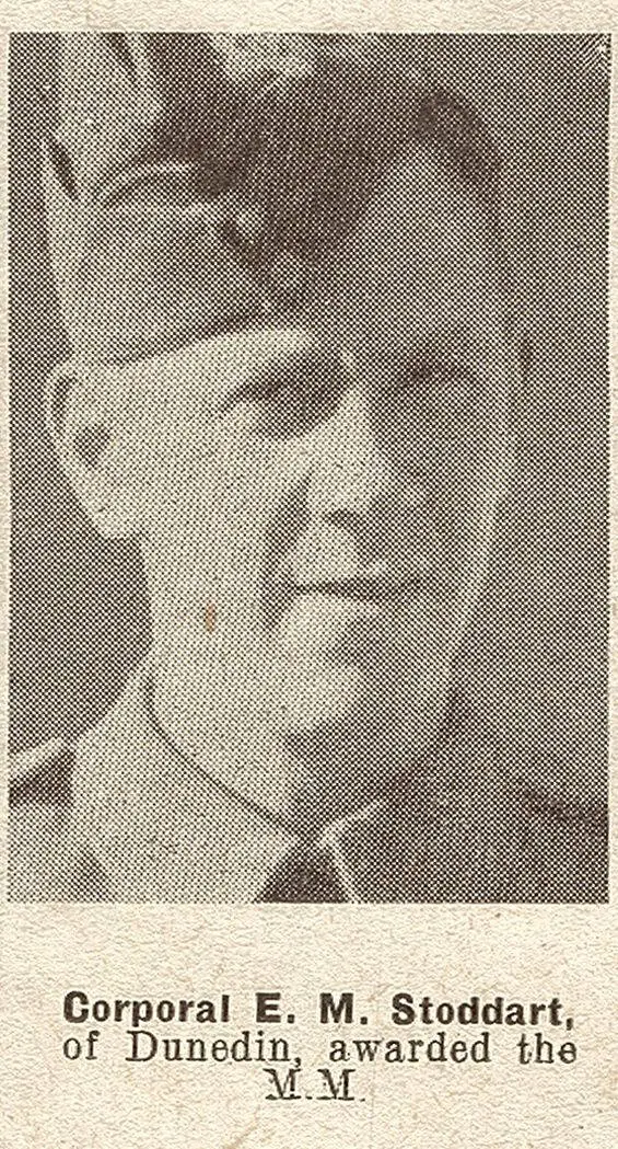 Corporal E. M. Stoddart, of Dunedin, awarded the M.M.