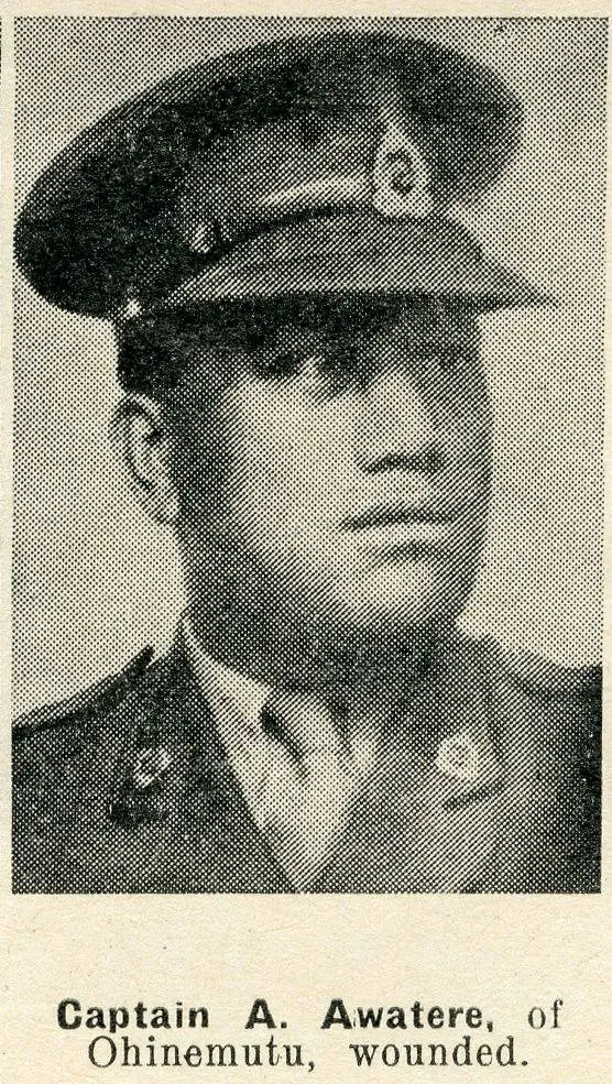 Captain A. Awatere, of Ohinemutu, wounded