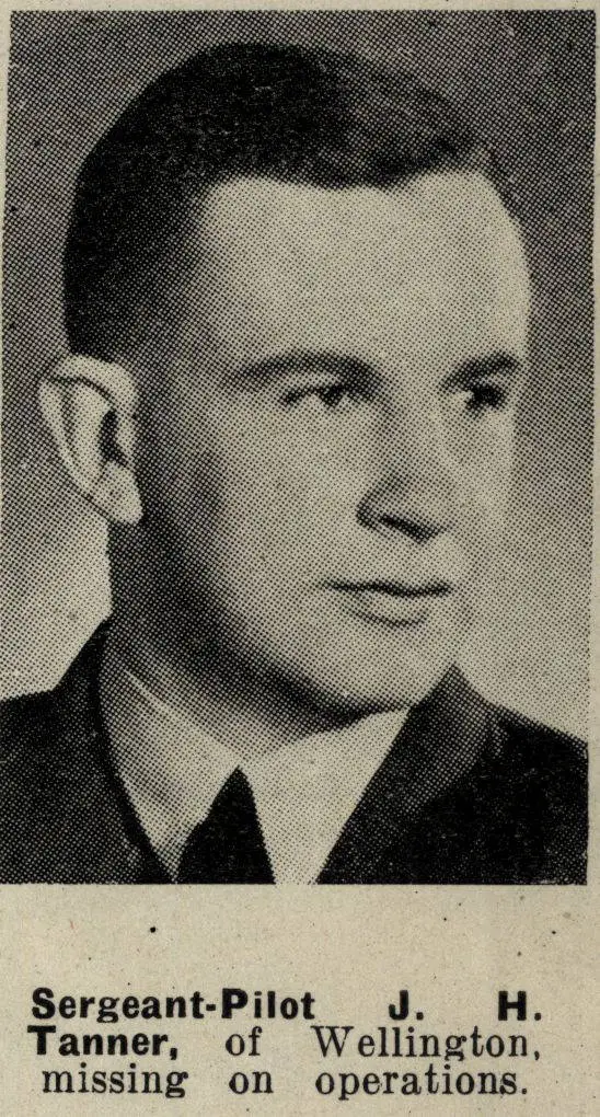 Sergeant-Pilot J. H. Tanner, of Wellington, missing on operations