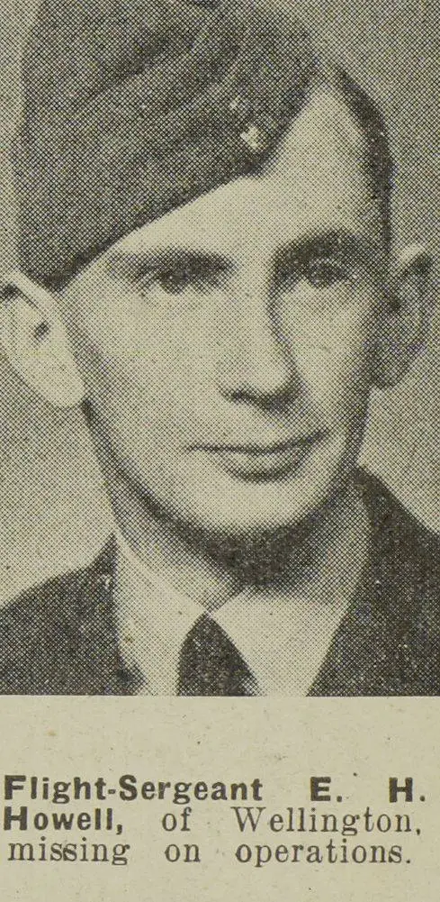 Flight-Sergeant E. H. Howell, of Wellington, missing on operations