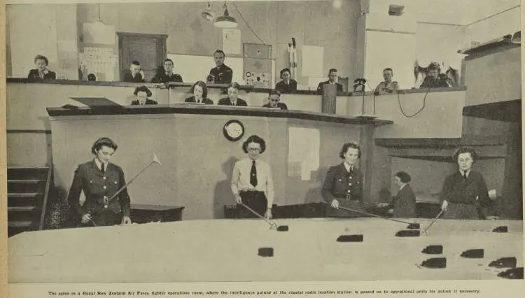 Women's Auxiliary Air Force personnel operating a radiolocation (radar) station