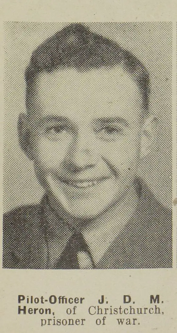 Pilot-Officer J. D. M. Heron, of Christchurch, prisoner of war