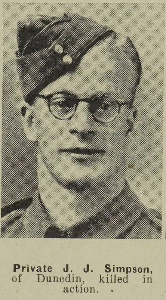 Private J. J. Simpson, of Dunedin, killed in action