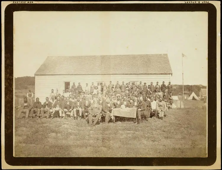 Māori Parliament at Ōrākei, 1879