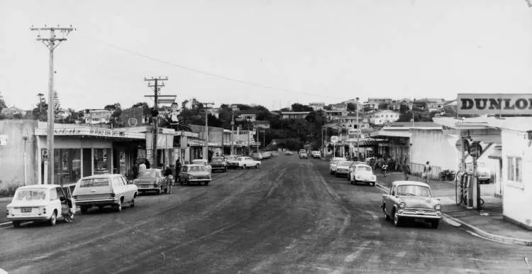 Clyde Road shops, Browns Bay, 1968