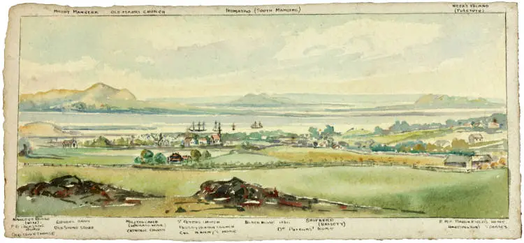 View of Onehunga and the Manukau Harbour