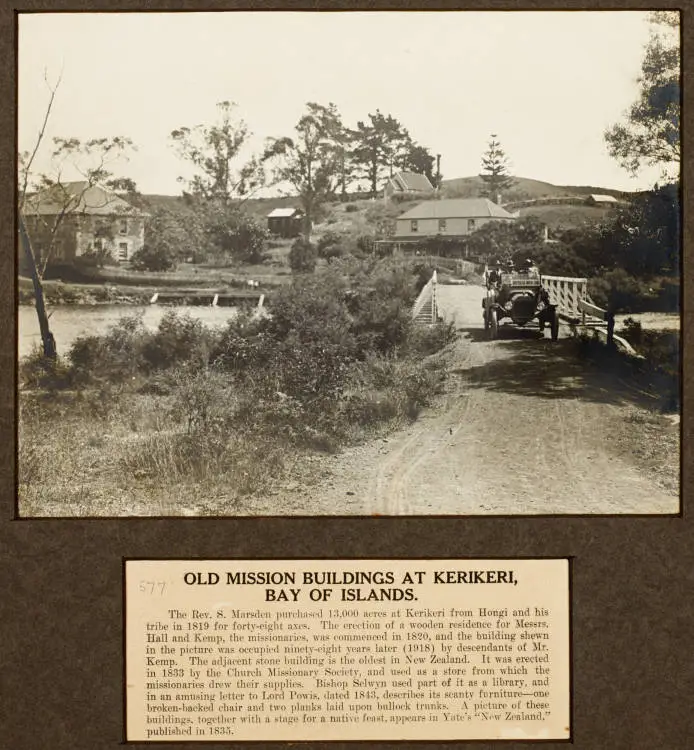 Old Mission Buildings at Kerikeri, Bay of Islands, 1918