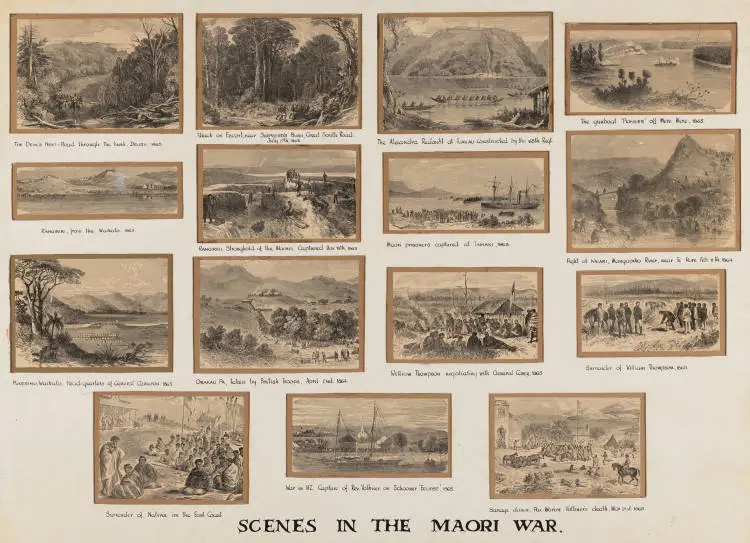 Scenes in the Māori war