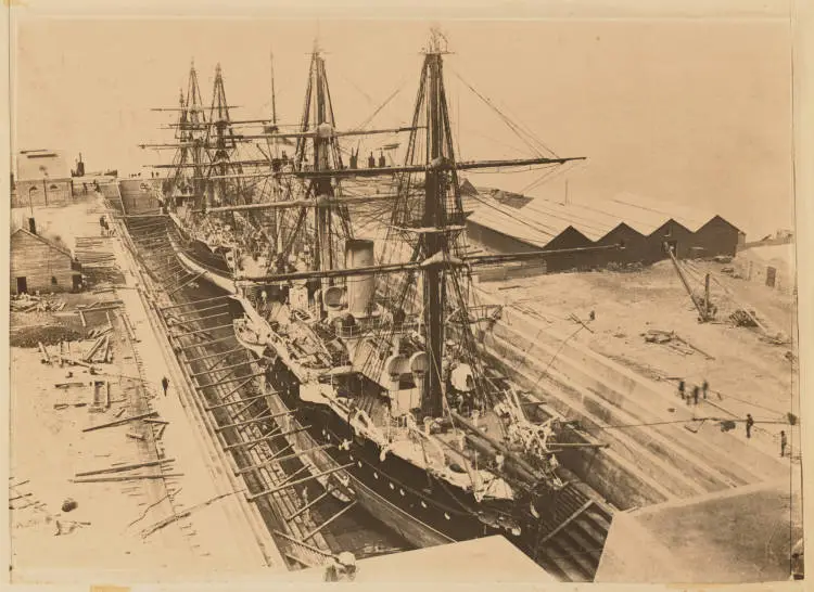 Calliope Dock on opening day, 1888