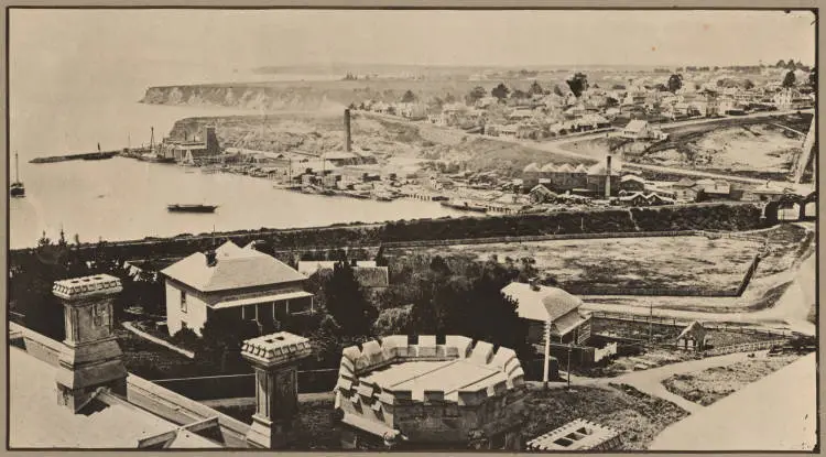 Mechanics Bay and Parnell seen from the Supreme Court, 1880