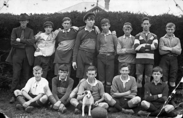 An early Northcote rugby team, 1917