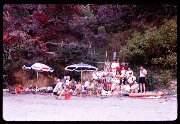 Birthday party at 'Grey Beach', Russell