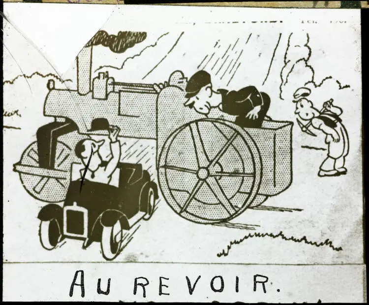 Au Revoir cartoon
