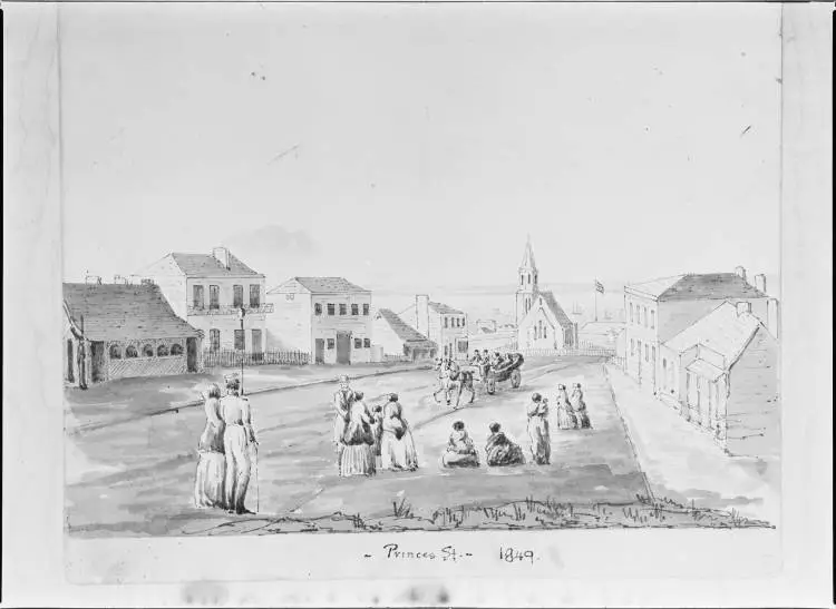 Princes Street, Auckland, 1849