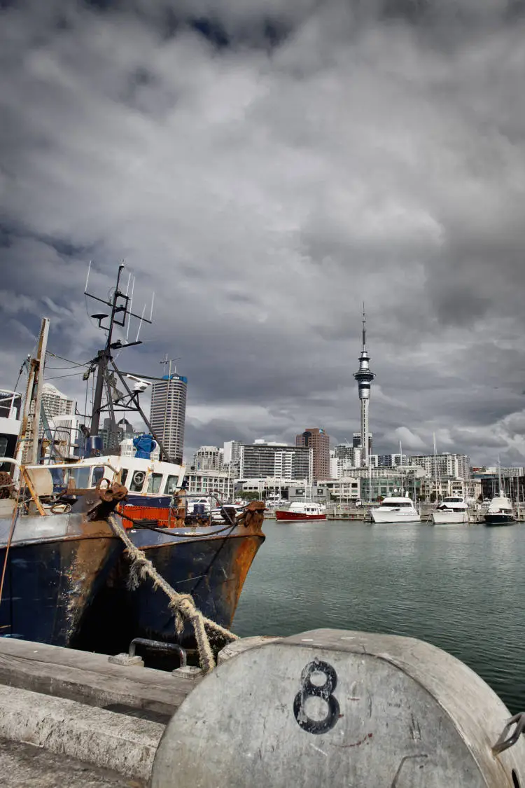 Viaduct Basin on the Auckland Waterfront, 2011