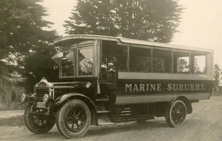 Marine Suburbs bus, Birkenhead.