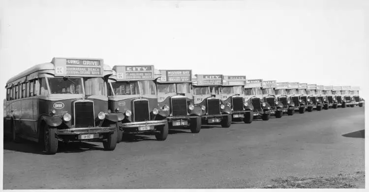 Sixteen Leyland diesel buses, 1947