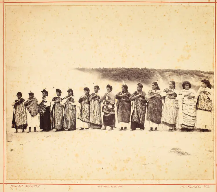 Female kapa haka group at Whakarewarewa
