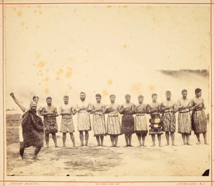 Male kapa haka group at Whakarewarewa