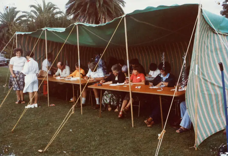 Judges at a Marching Association competition on the North Shore.