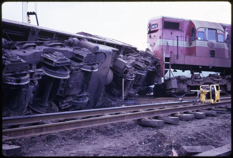Train derailment at Aramaho, 1970