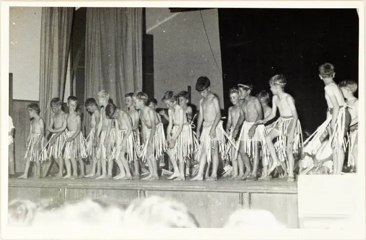 Glenfield Primary School Kapa Haka group, 1960s