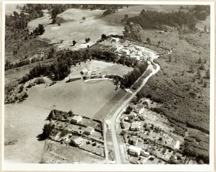 Aerial view of Milford, Takapuna, 1954