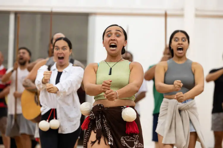 Te Rōpū Manutaki Kapa Haka rehearsal, 2023