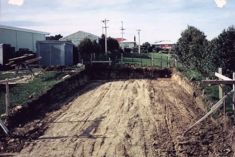 Excavation for swimming pool at Glenfield Primary School, 1967