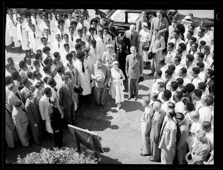 Queen Elizabeth II and Prince Philip in Suva, 1953