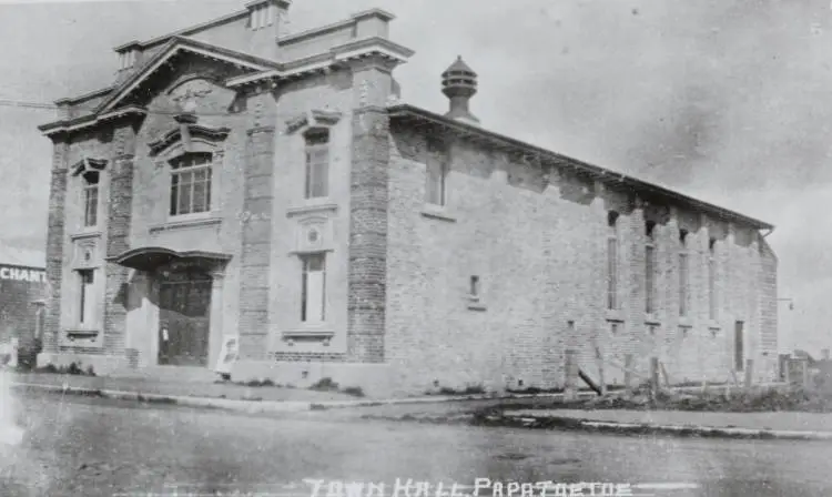 'Town Hall, Papatoetoe', ca 1925.