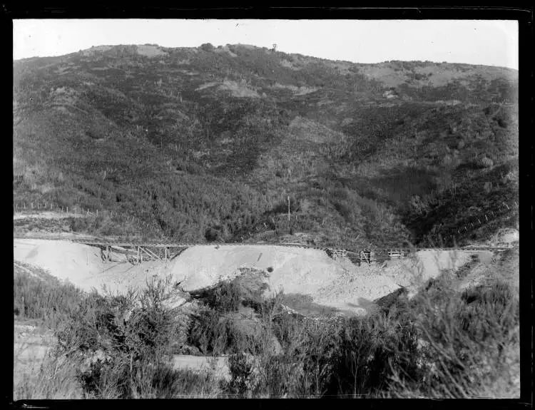 Railway line damage, Napier Earthquake, 1931