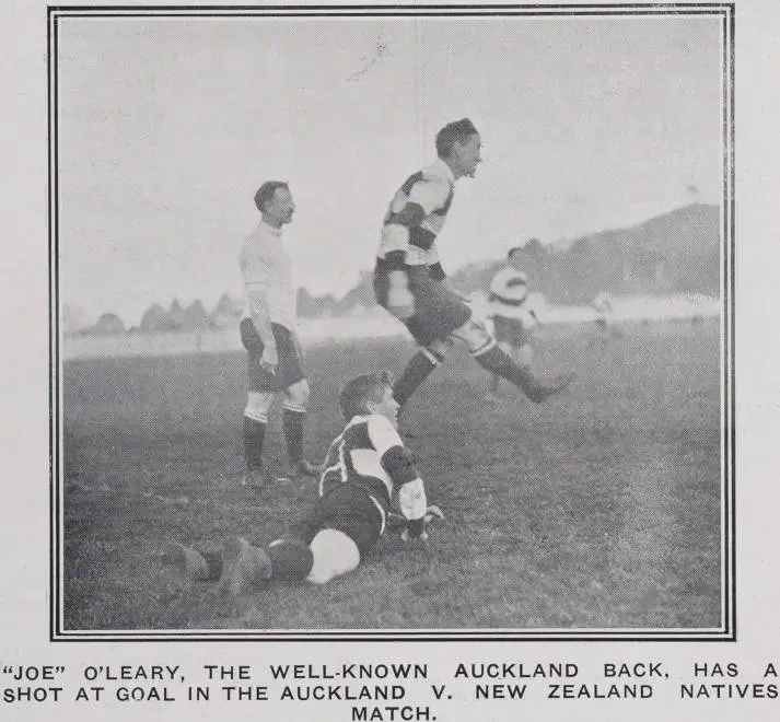 Auckland v. New Zealand Natives rugby match at Alexandra Park