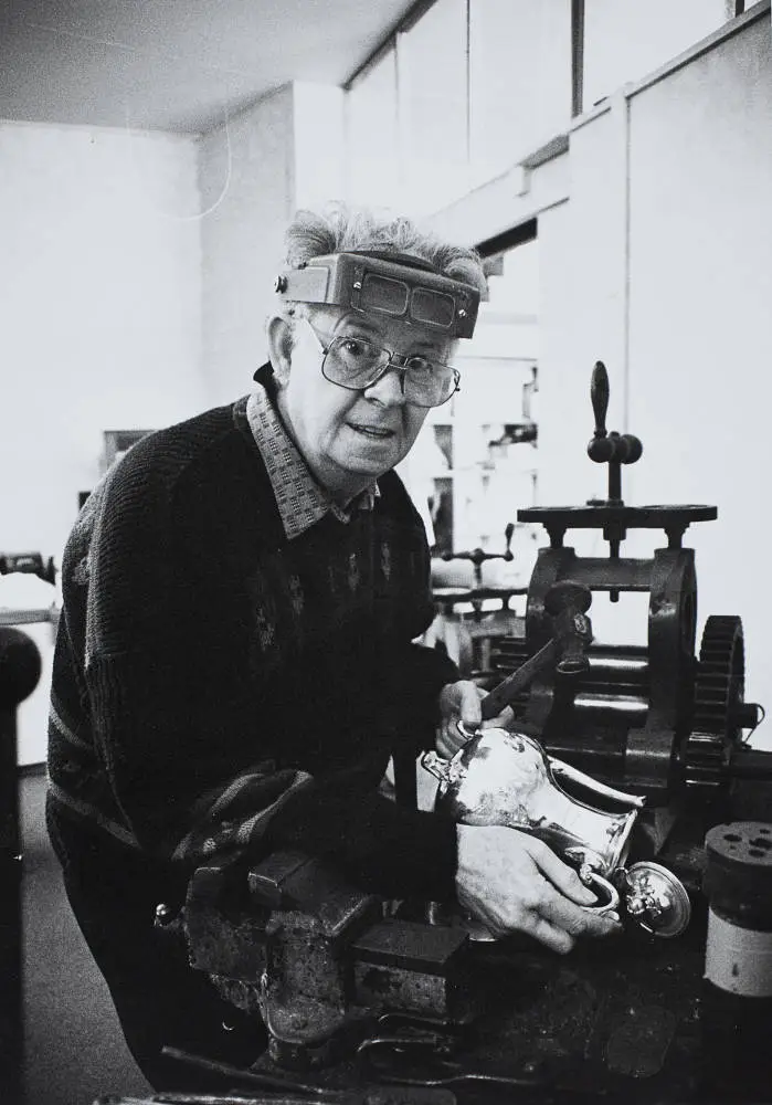 Retired jeweller, Papakura, 1995.