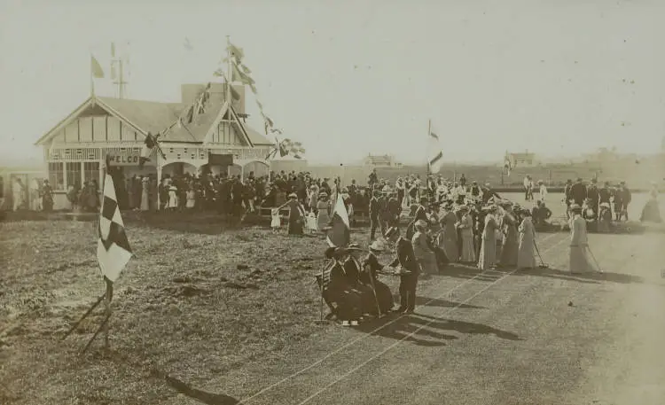 Opening day, Papatoetoe Croquet Club, 1914