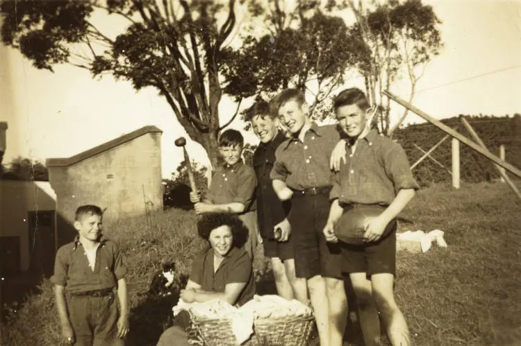 Boys, Papatoetoe Orphan Home, ca 1949.