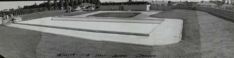 Nine days to go, Papatoetoe swimming pool, 1964