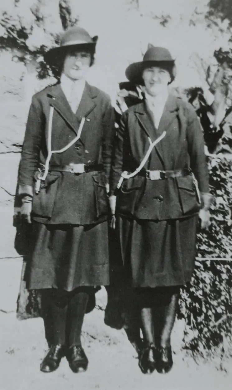 Two Girl Guides, Papatoetoe, 1928.
