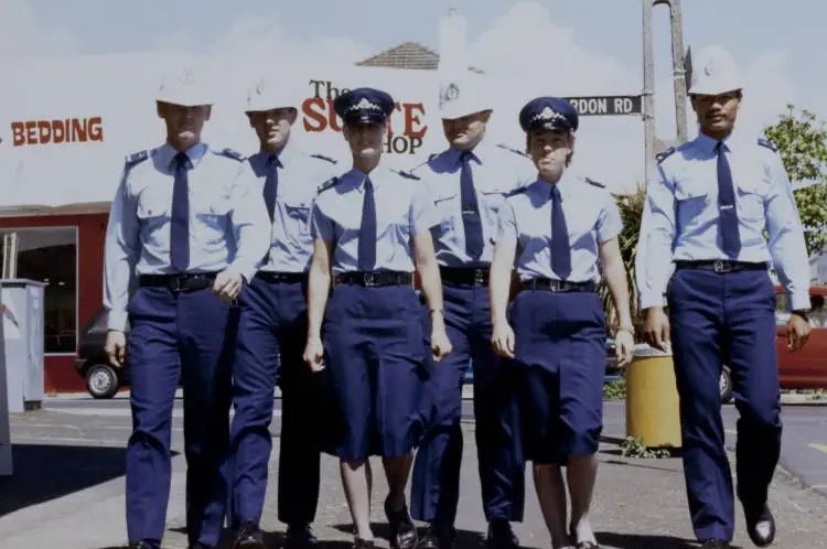 Police recruits, Ōtāhuhu, 1988.