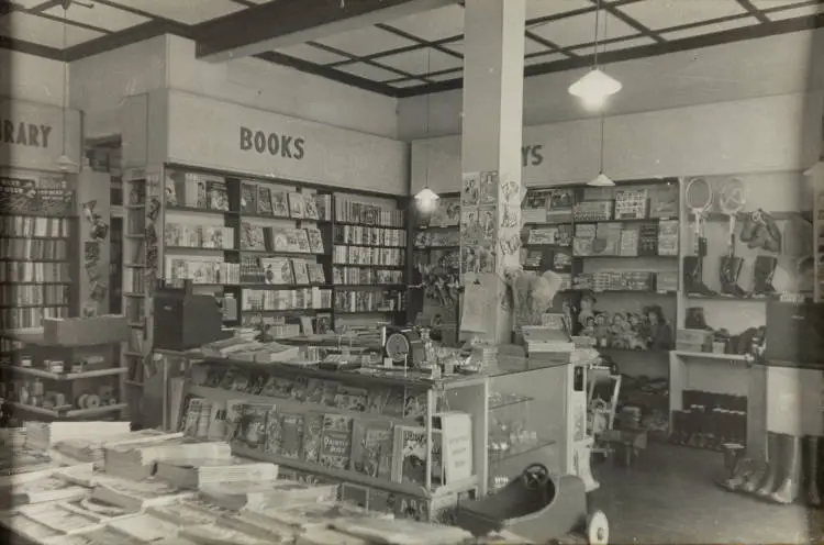 Bookshop, Ōtāhuhu, 1960s