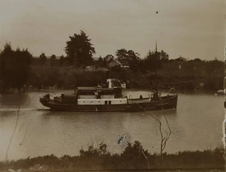 SS Weka at Waiuku, 1910s