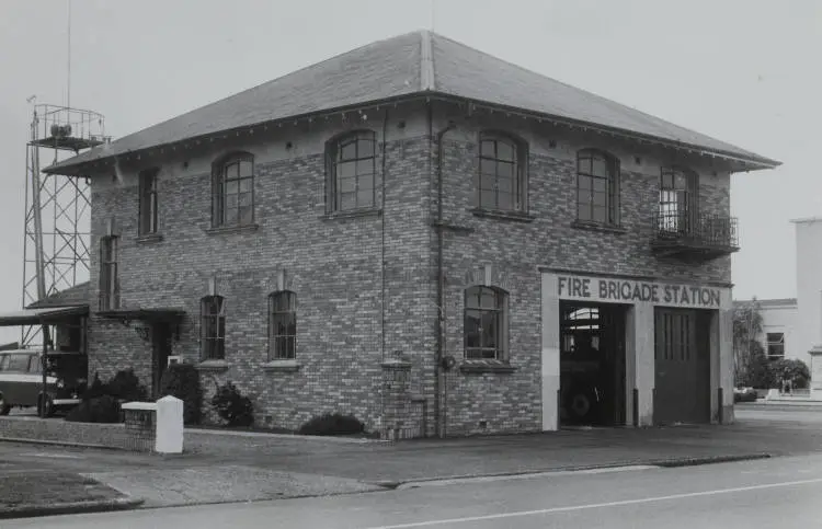 The old fire station, Pukekohe, 1983.